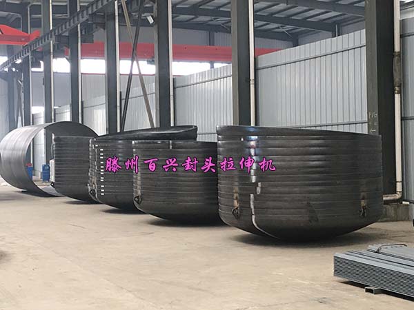 百兴4500吨封头拉伸机调试完毕